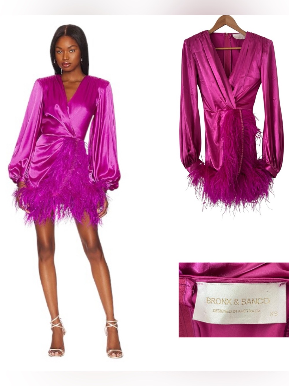 Bronx and Banco Farah Mini Feather Dress